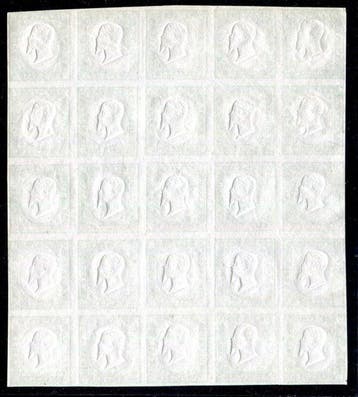 Anciens états italiens - Sardaigne 1863 - 5 centimes bloc de, Gestempeld