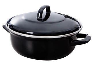 BK Fortalit Emaille braadpan 26cm — zo goed als nieuw, Huis en Inrichting, Verzenden, Nieuw
