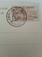 France 1914/1918 - Rare carte postale avec Timbres orphelins