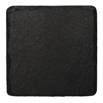 Leistenen serveerschaaltjes vierkant | 4 stuks | 13(b) x, Verzenden, Nieuw in verpakking