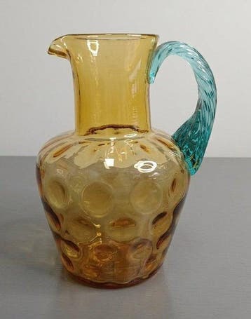Verrerie de Biot - Karaf (6) - soufflé, Antiquités & Art, Antiquités | Verre & Cristal