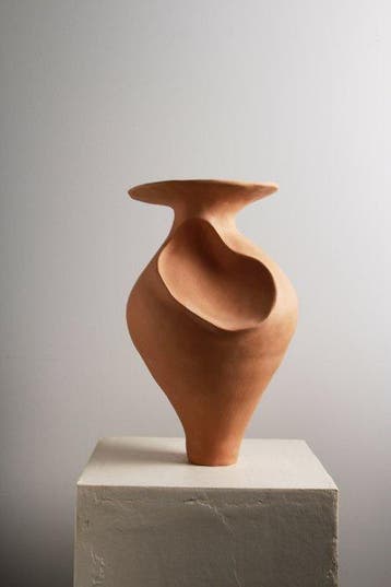 Valentina Cojocaru - Vase - Faïence - Érosion, Antiquités & Art