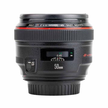 Canon EF 50mm F1.2 L USM met garantie, Ophalen of Verzenden, Gebruikt