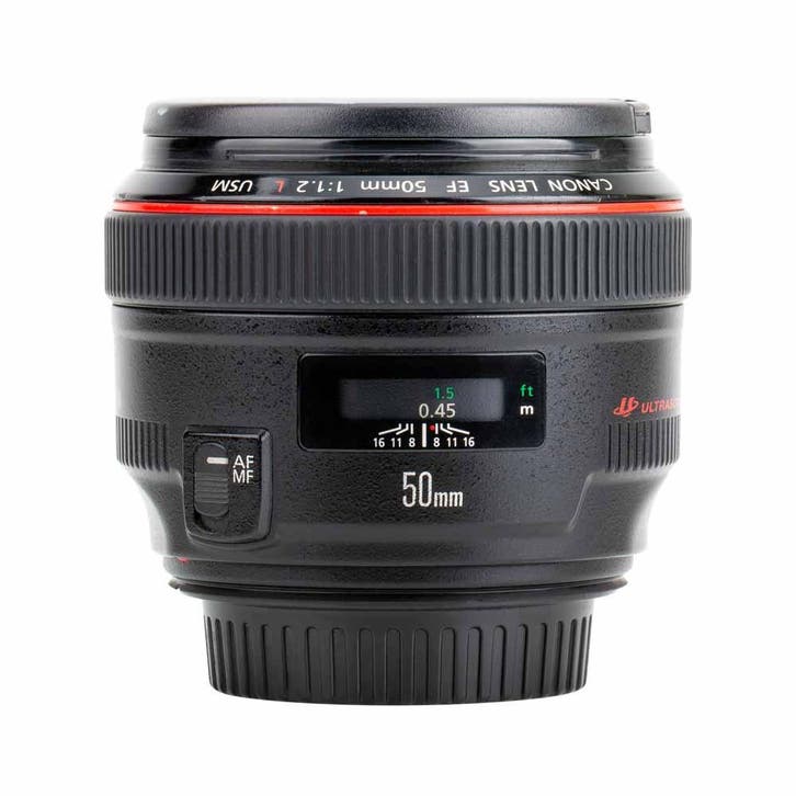 Canon EF 50mm F1.2 L USM met garantie, Audio, Tv en Foto, Foto | Lenzen en Objectieven, Gebruikt, Ophalen of Verzenden