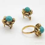 2-delige sieradenset - 18 karaat Geel goud - 6.00ct. tw.