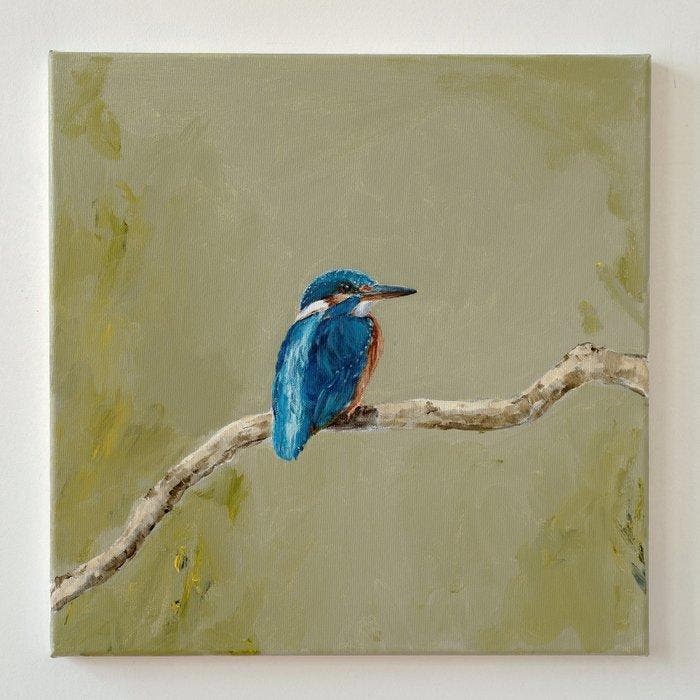 Matthieu van Riel - Kingfisher, Antiquités & Art, Art | Peinture | Moderne
