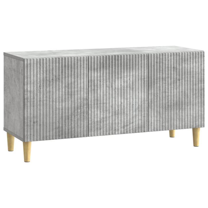 vidaXL TV Kast Betongrijs 99 x 34,5 x 50 cm Bewerkt hout, Huis en Inrichting, Kasten |Televisiemeubels, Nieuw, Verzenden