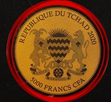 Tsjaad. 5000 Francs 2020 / Panda - 1/200 Ounce - Gold 999, Postzegels en Munten