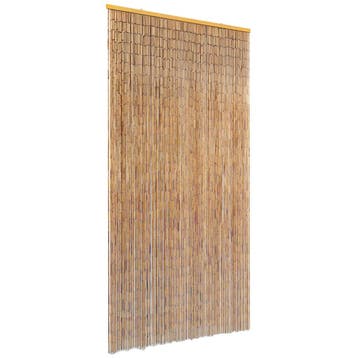 vidaXL Vliegengordijn 90x220 cm bamboe, Verzenden