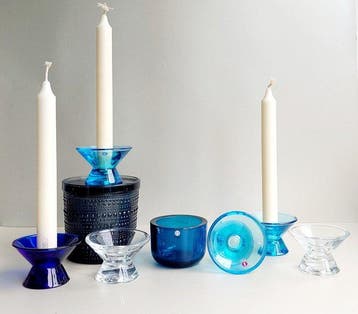 Iittala, Nuutajärvi-Notsjö - Oiva Toikka - Kandelaar Kartio,