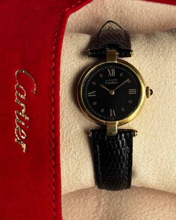 Cartier - Must de Cartier Vendôme – Black Roman Dial – 25 mm