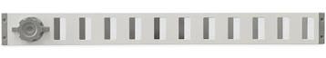 Aluminium afsluitbaar schuifrooster opbouw 650 x 65mm - WIT, Verzenden