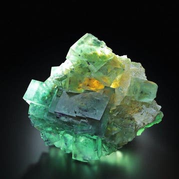 Fluorite arc-en-ciel exceptionnelle provenant de la mine