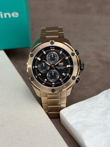 TechnoMarine - Oceanico Chronograph Date Gold/Black dial -, Nieuw