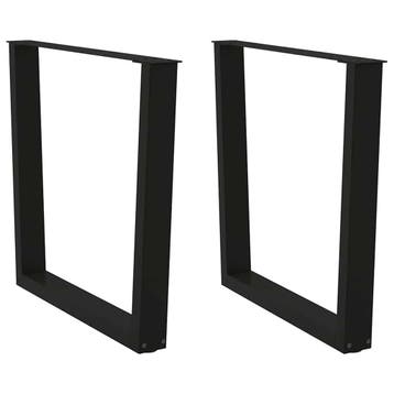 vidaXL Eettafelpoten 2 st V-vormig 80x(72-73,3) cm staal, Verzenden, Nieuw