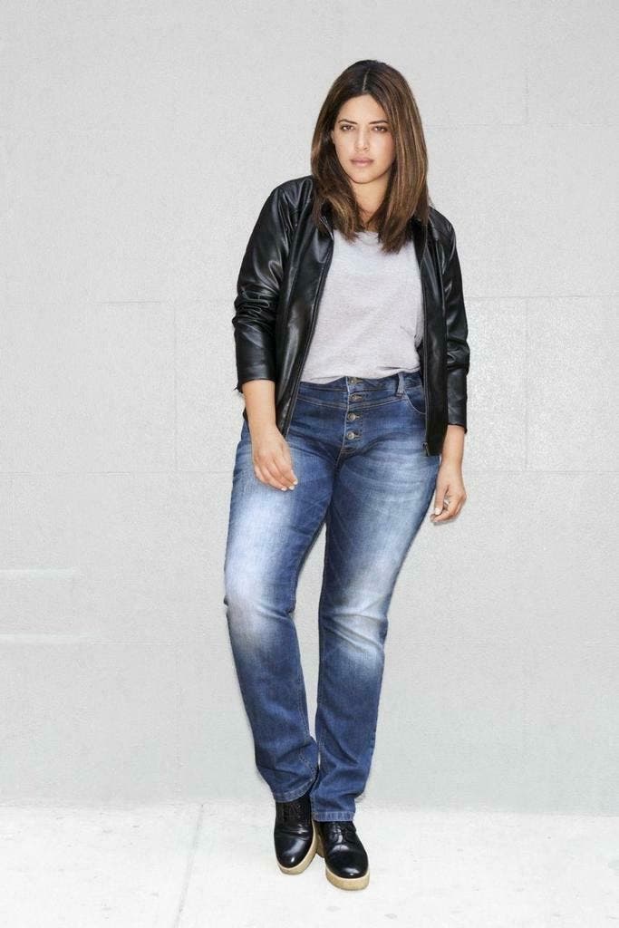 Jeans Zizzi, Nille slim fit Blue maat 42, Kleding | Dames, Broeken en Pantalons, Verzenden