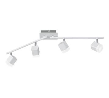 Trio ROUBAIX plafondspot | LED | wit mat met wit | 78 x 9 cm, Verzenden