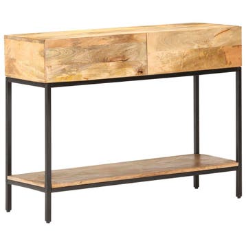 vidaXL Wandtafel 100x35x76 cm massief mangohout, Verzenden, Nieuw