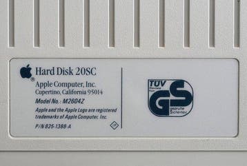Apple Apple 20SC Hard Disk — Vintage External Storage Unit, Nieuw
