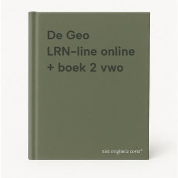 De Geo LRN-line online + boek 2 vwo 9789006185416, Livres, Livres scolaires, Verzenden