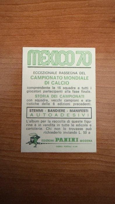 Panini Mexico 70 Team Italy Original edition - 1 Sticker -, Verzamelen, Stickers