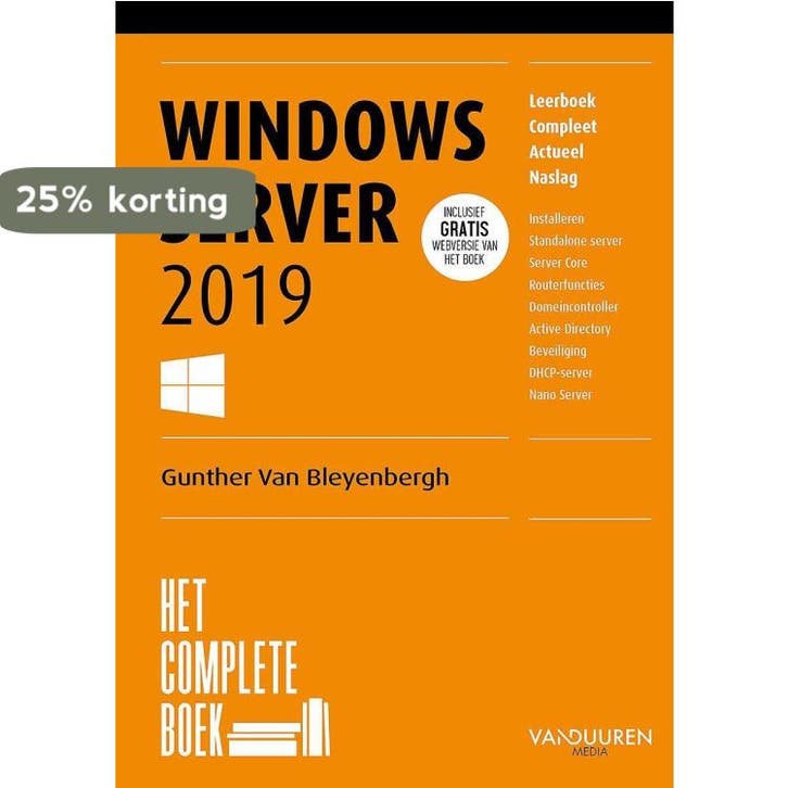 Het complete boek / Windows Server 2019 / Het complete boek, Boeken, Informatica en Computer, Gelezen, Verzenden