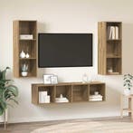 vidaXL Tv-meubelset Wandgemonteerd 3 pcs Artisan Eiken, Verzenden, Nieuw