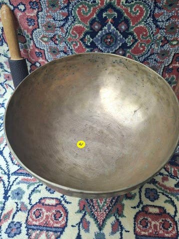 Klankschaal - Oude Jambati Klankschaal bijna 21 cm - -, Nieuw