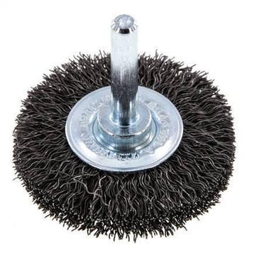 Brosse métallique terminale 6 mm 0.3 mm Arbre Fil dacier, Verzenden