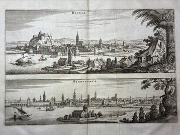 Kroatië - Ragusa (Dubrovnik) en Negroponte (Chalcis op