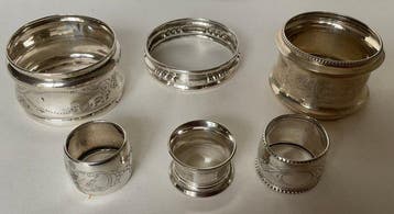Servetring - .835 zilver, .800 zilver - +, Antiek en Kunst