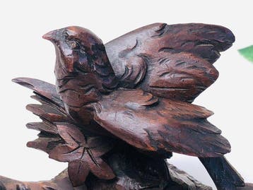 Inktpot - Zwarte Woud - Hout (Walnoot), Antiek en Kunst