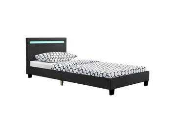 Veiling - Gestoffeerd Bed Verona - 90 x 200 cm - Zwart, Huis en Inrichting, Slaapkamer | Bedden, Gebruikt
