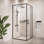 Douchecabine Belize 90 x 90 x 190 cm Zwart Douchewand, Verzenden, Nieuw