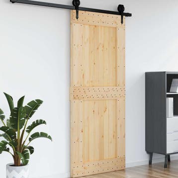 vidaXL Deur NARVIK 95 x 210 cm Massief Pine Hout, Doe-het-zelf en Bouw, Deuren en Vliegenramen, Verzenden, Nieuw