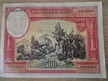 Espagne. - 500 Pesetas 1935 - Pick 89