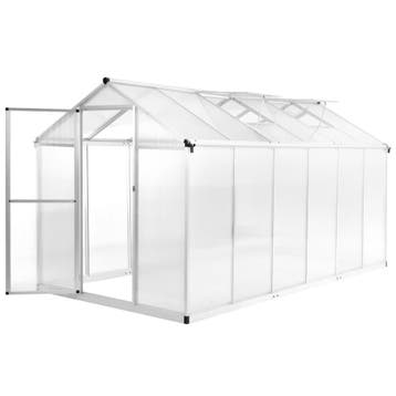 vidaXL Tuinkas 13,41 m³ 362x190x195 cm aluminium, Verzenden, Nieuw
