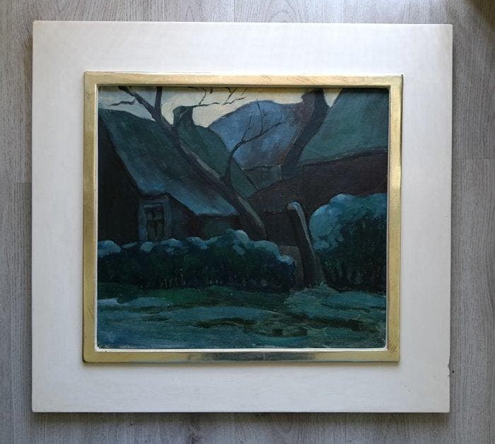Hugo Metsers (1902-1978) - Boerenhoeve met erf, Antiek en Kunst, Kunst | Schilderijen | Klassiek