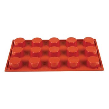 Bakvorm siliconen | Cap. 15 petit-fours | 4(Ø)x2(h)cm, Verzenden