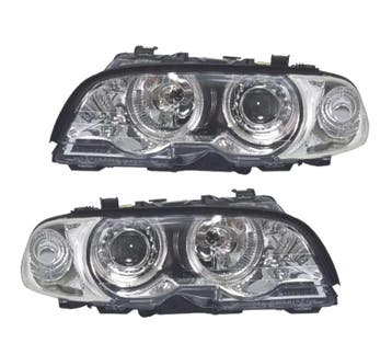 PHARES BMW E46 COUPE 99-03 ANGEL EYES FOND CHROMÉ, Verzenden, Nieuw