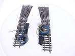 Schaal H0 Märklin 2271 K-rail paar slanke wissels met wis.., Wisselstroom, Gebruikt, Rails, Ophalen of Verzenden