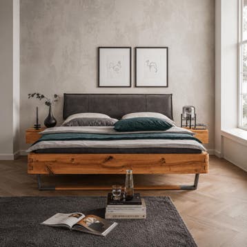 Van Schaik Ulmar Massief Eiken Balkenbed - 180 x 200