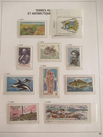 TAAF 2006 - Collection de timbres dans des feuilles DAVO
