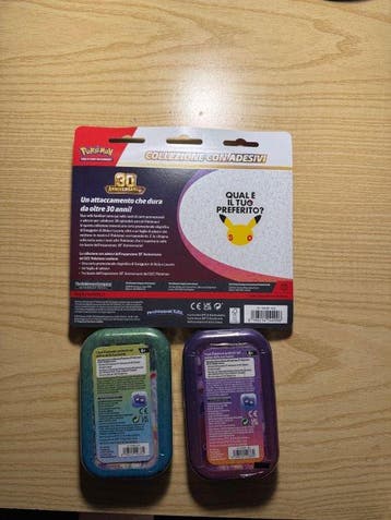 Pokémon TCG 30th Celebration – Sticker Blister + 2x Mini Tin