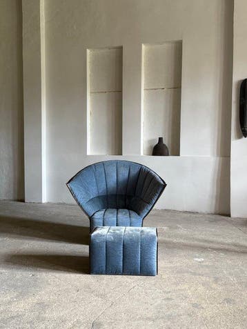 Ligne Roset - Inga Sempé - Fauteuil - Leder, Alcantara