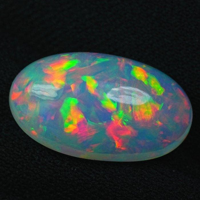 1 pcs Blanc Opale - 9.20 ct - International Colored Gemstone, Bijoux, Sacs & Beauté, Pierres précieuses