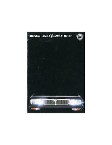 1981 LANCIA GAMMA COUPE BROCHURE ENGELS, Ophalen of Verzenden, Nieuw