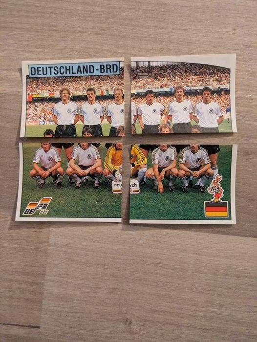 1988 Panini Euro 88 Team Deutschland/ Beckenbauer/ badge, Verzamelen, Stickers