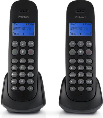 Profoon PDX-320 DECT telefoon - Verlicht Display - Zwart, Verzenden, Nieuw