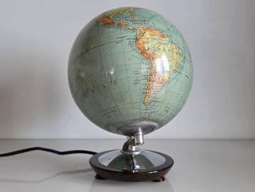 Globe - Ekskluzywny, szklany podwietlany COLUMBUS DUO